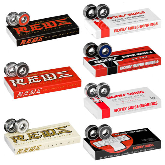 Bones Reds Swiss Ceramic Skateboard Rodings 8 Pack Ruedas de longboard con rodamientos 608